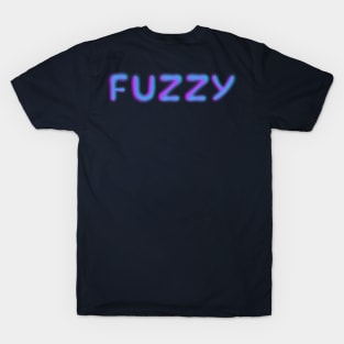 Fuzzy neon type T-Shirt